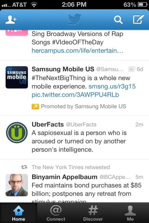 Samsung Twitter Feed