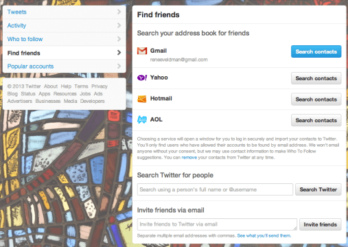 Twitter how to stop sending friend invites