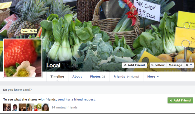 Facebook profile for business